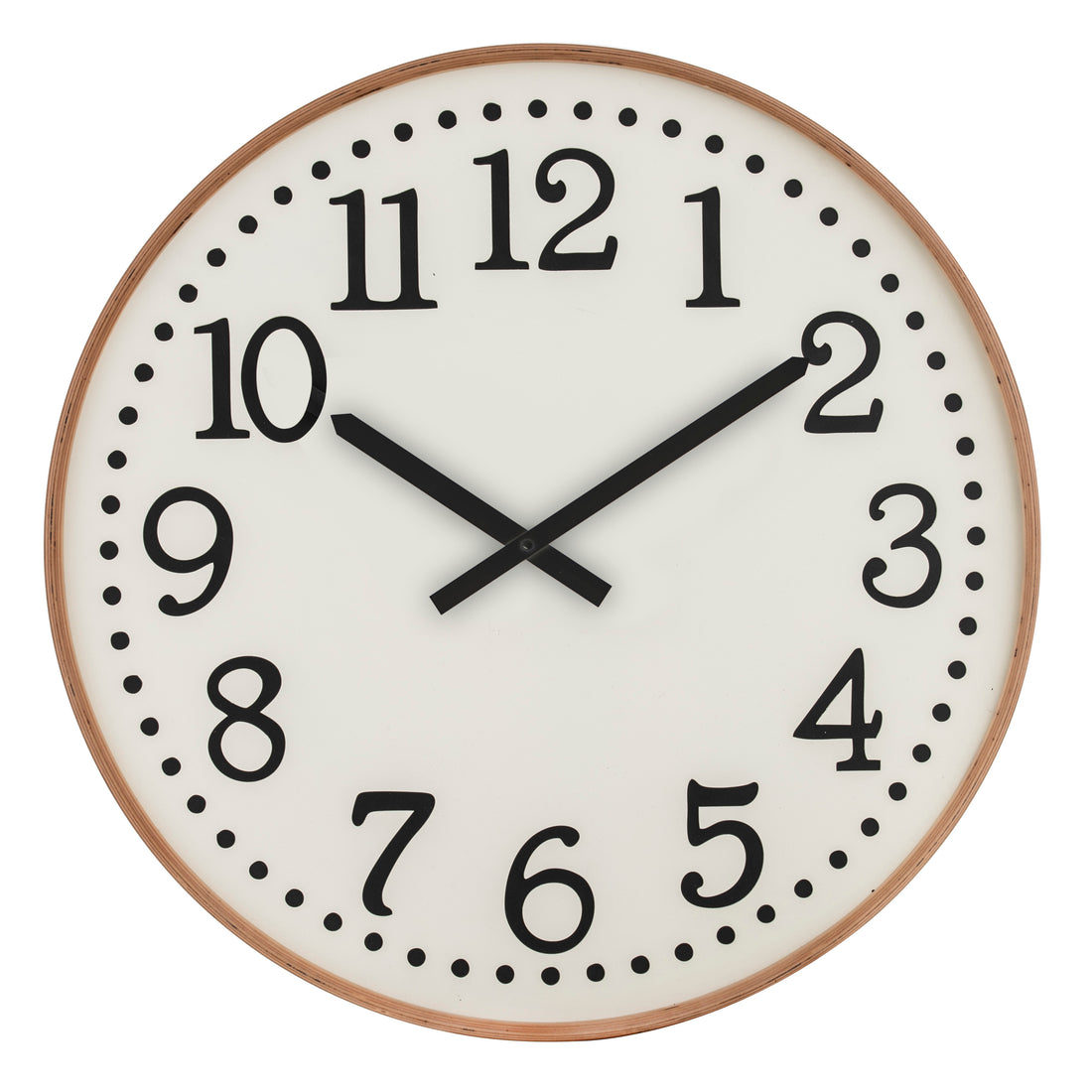 Amalfi Thomas Wall Clock White &amp; Natural