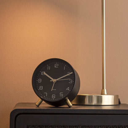 Karlsson Lofty Alarm Clock Black