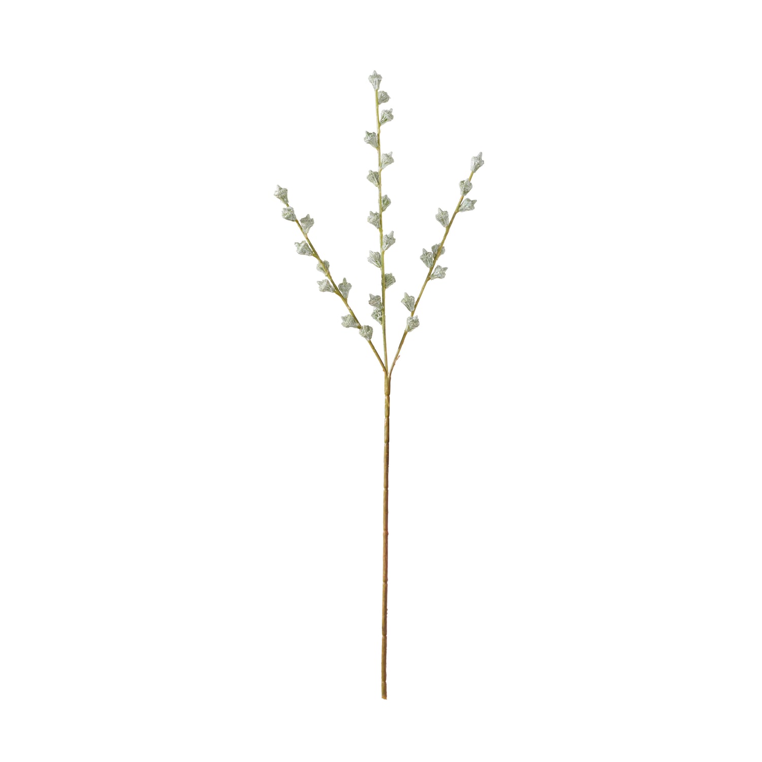 Faux Gumnut Spray | White - 62cm