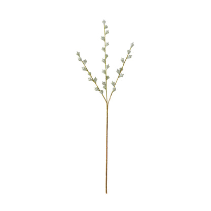 Faux Gumnut Spray | White - 62cm
