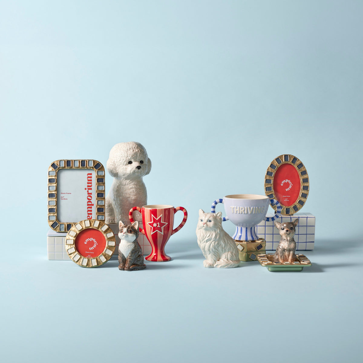Emporium Triumph Vase Collection Blue Tones