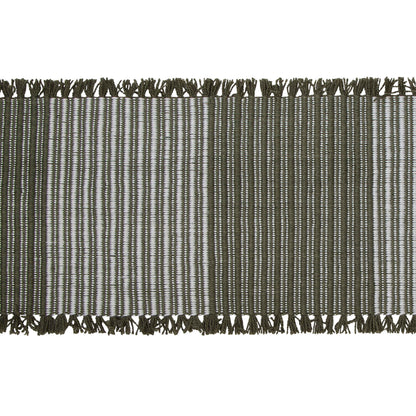 Amalfi Cai Table Runner Green &amp; Natural