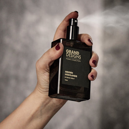 Grand Designs Hidden Highlands Scented Interior Spray 100ml Black