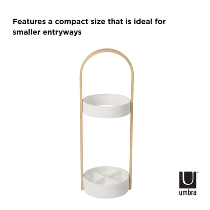 Umbra Bellwood Umbrella Stand White &amp; Natural