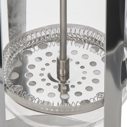 Leaf &amp; Bean Glass Press Plunger Clear &amp; Stainless Steel