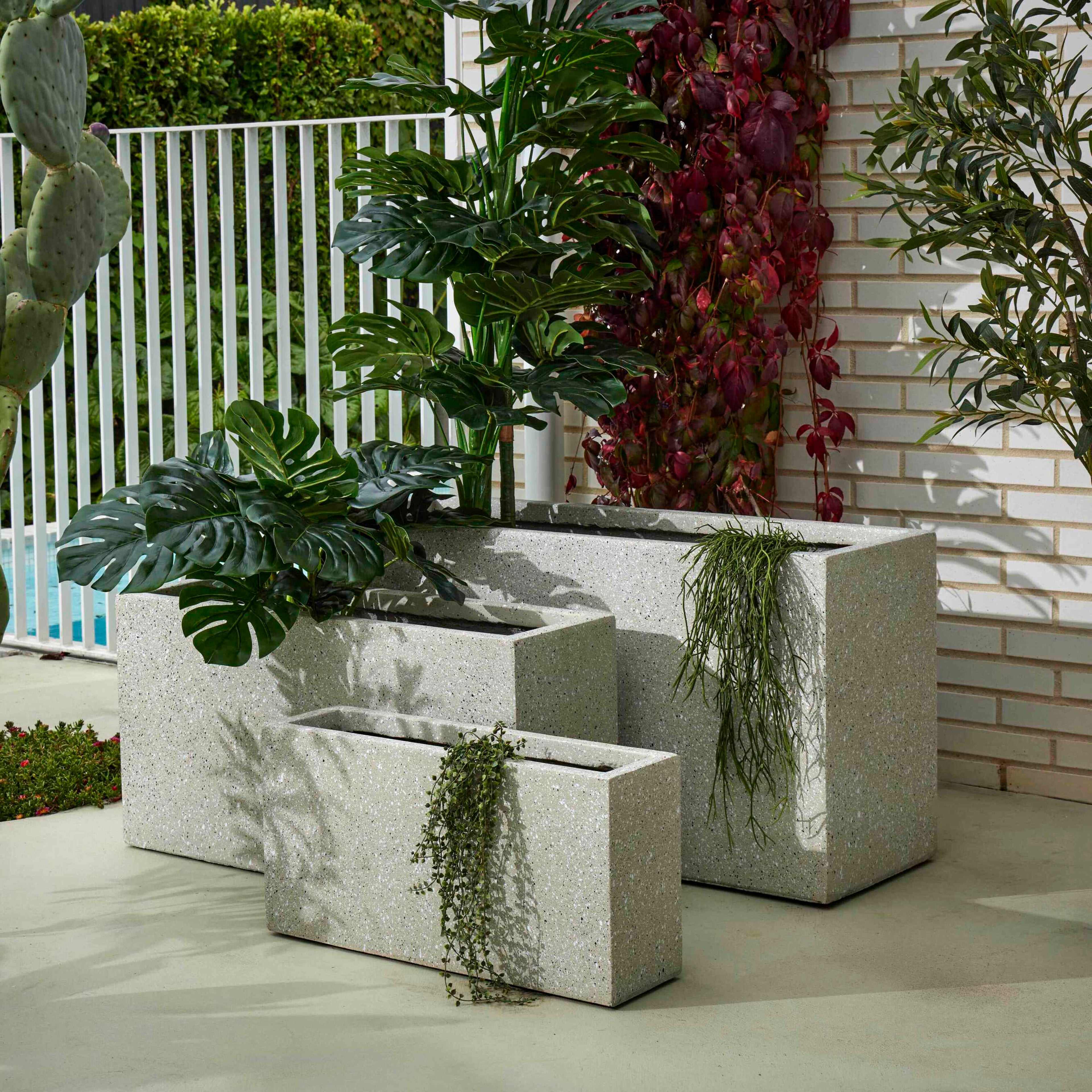 Rio Planter | Light Grey - 41cm