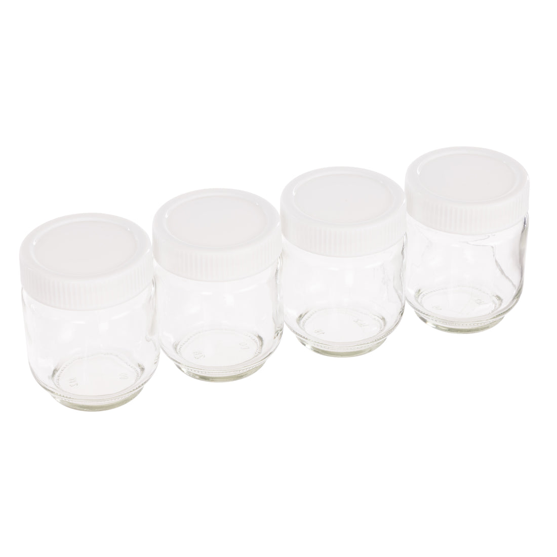 Davis &amp; Waddell Multi Yoghurt Maker Jars 190ml 4pcs Set Clear