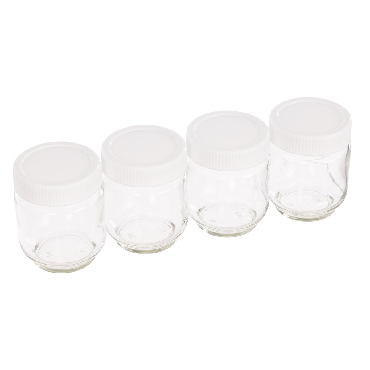 Davis &amp; Waddell Multi Yoghurt Maker Jars 190ml 4pcs Set Clear