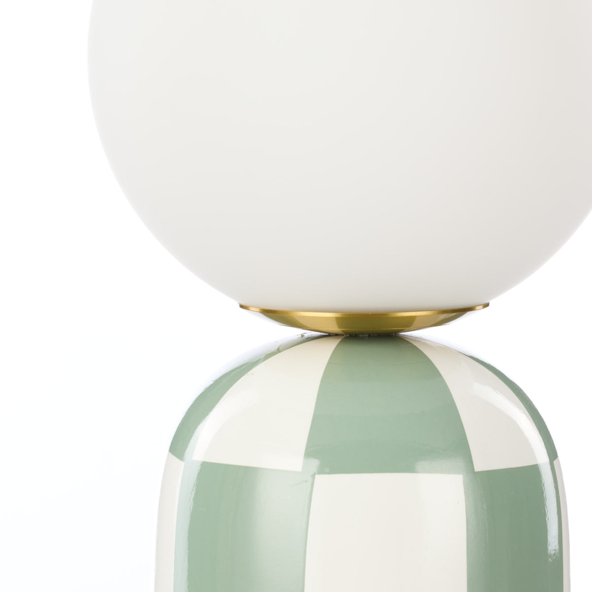 Emporium Archie Table Lamp Green &amp; White