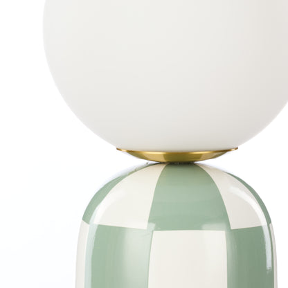 Emporium Archie Table Lamp Green &amp; White