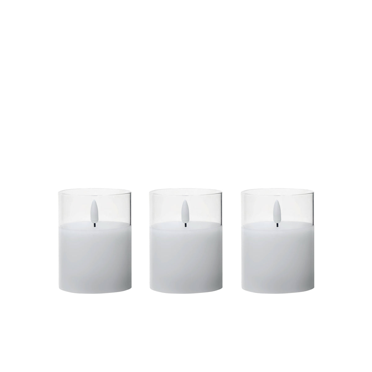 Rogue Glass Unaflame Candle 3pcs Set Clear