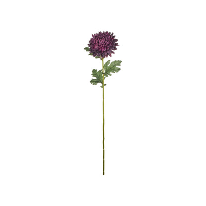 Faux Chrysanthemum Stem Real Touch | Purple - 74cm