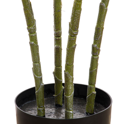 Faux Umbrella Tree Garden Pot | Green -  180cm