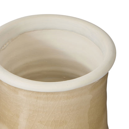 Society Home Mira Vase Taupe &amp; White