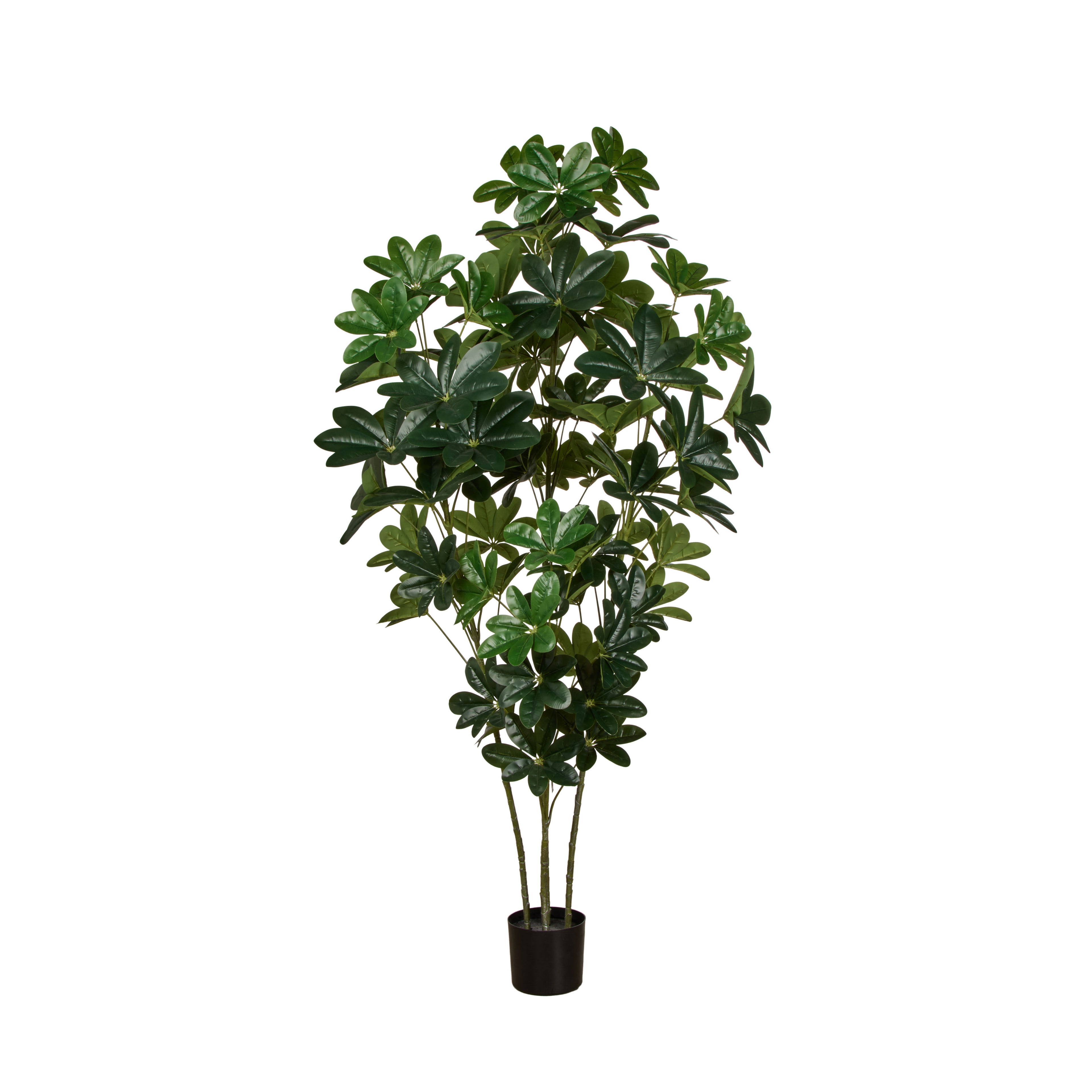Faux Umbrella Tree Garden Pot | Green -  180cm