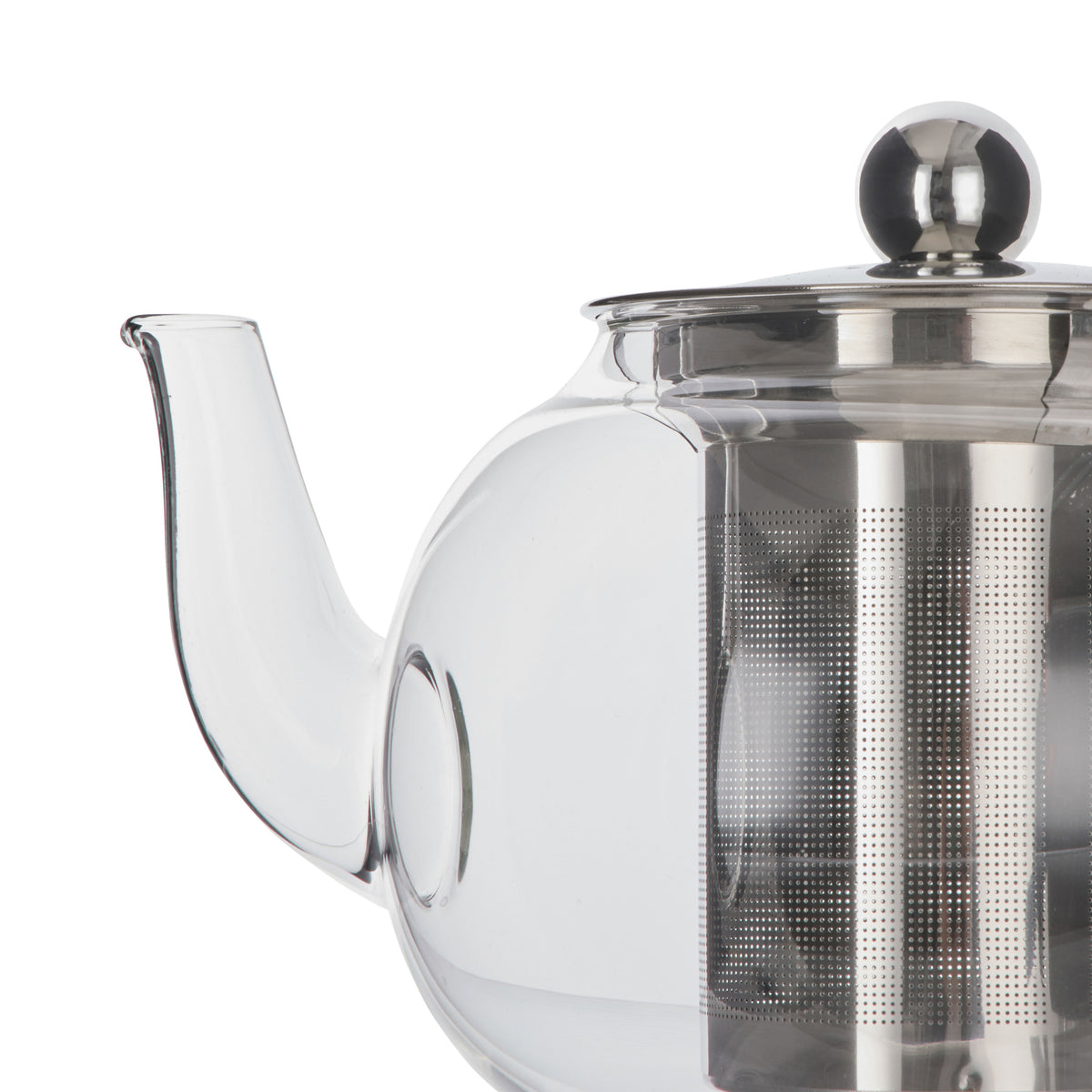 Leaf &amp; Bean GlassTeapot with Infuser Stainless Steel
