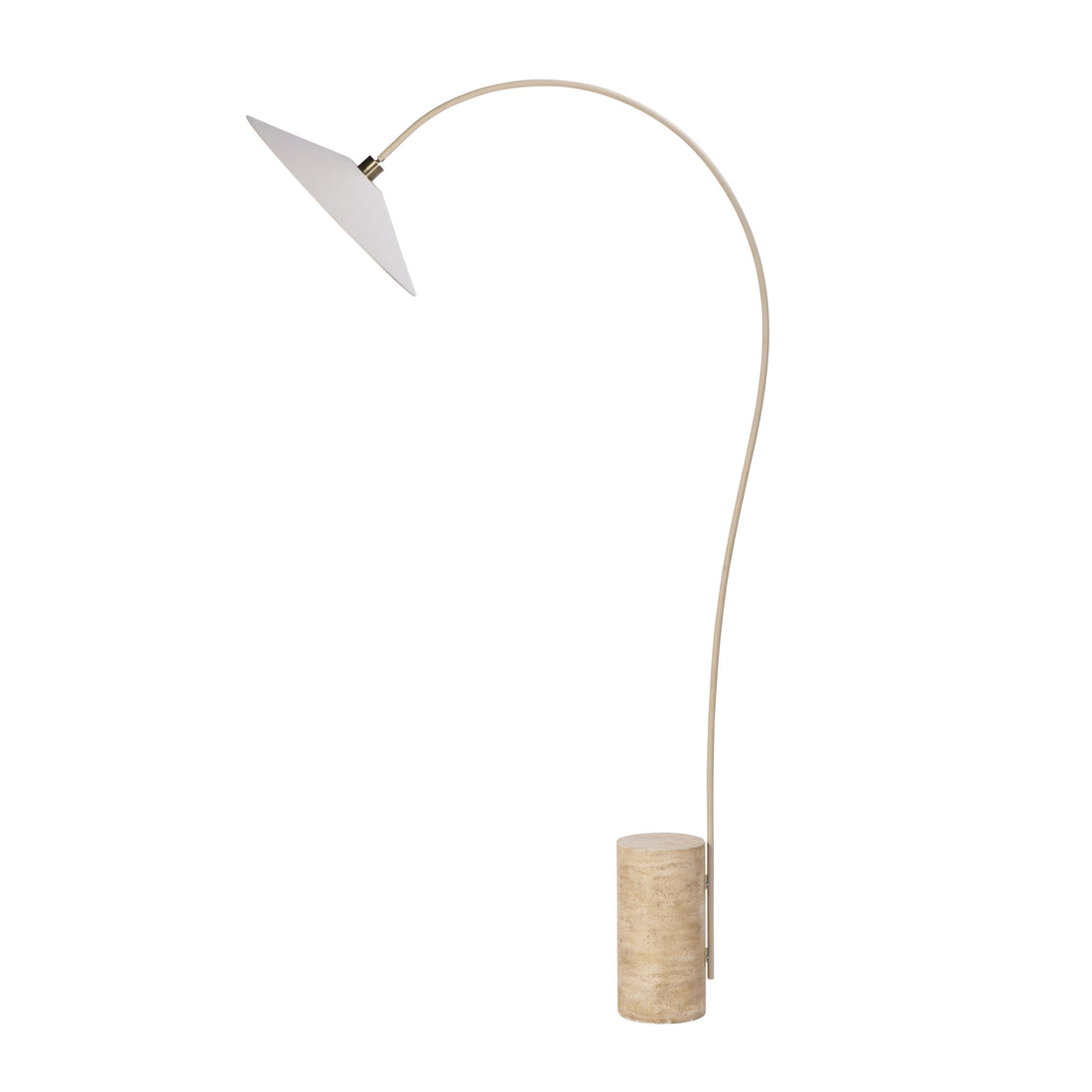 Amalfi Serra Floor Lamp Beige &amp; Antique Brass