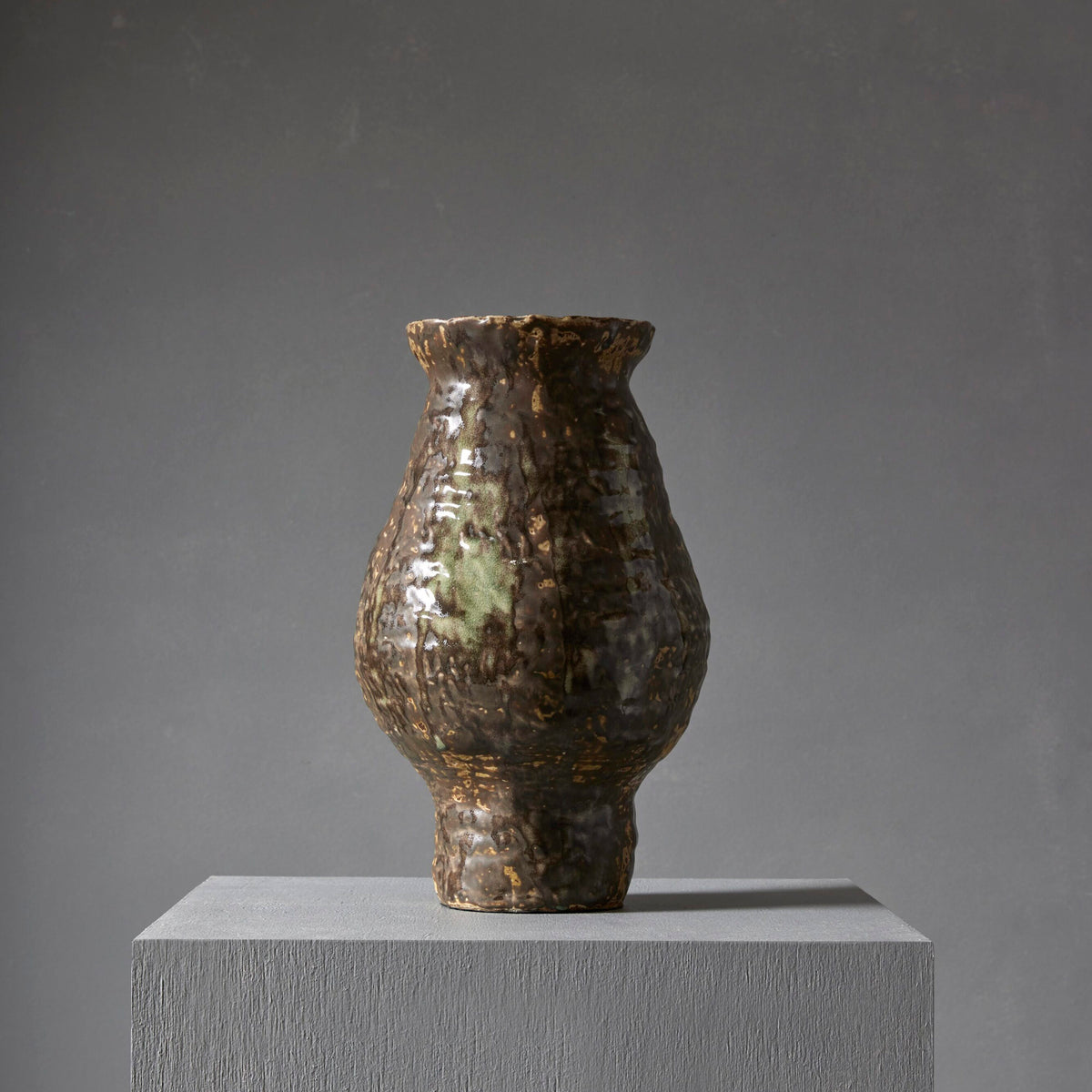 Grand Designs Arbor Vase Collection Brown &amp; Green