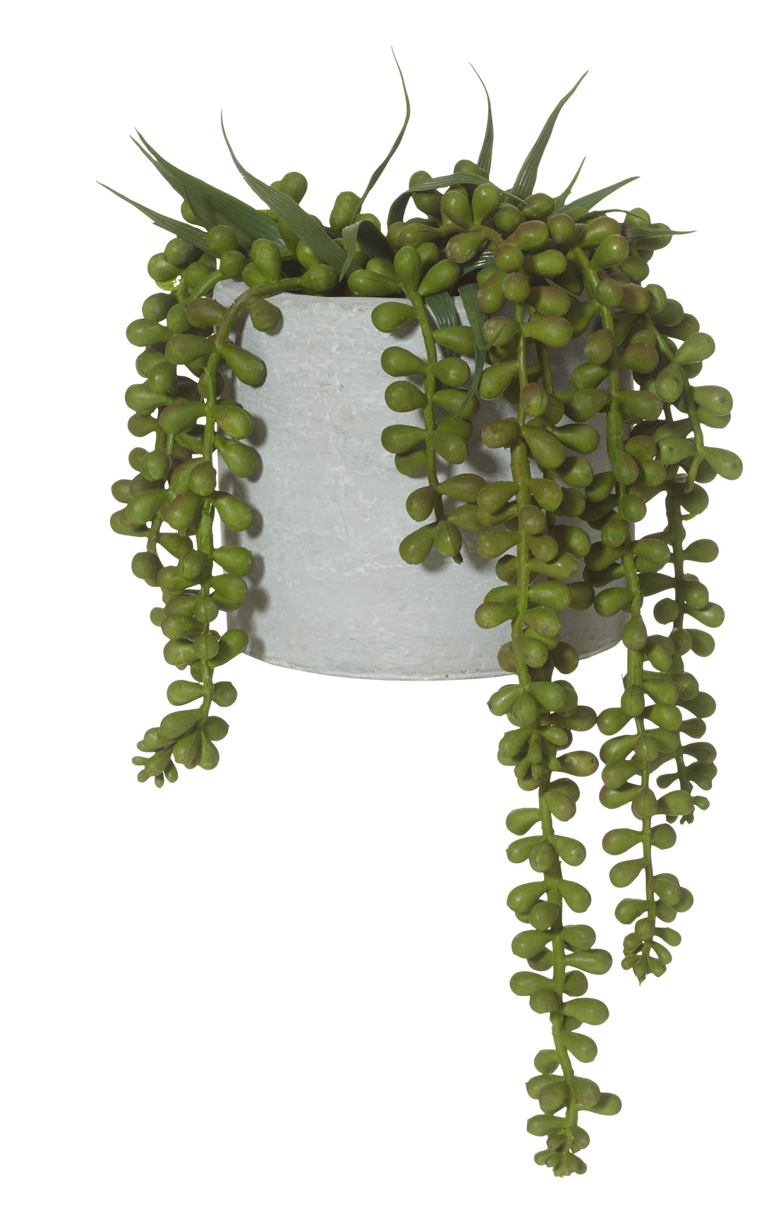 Faux String of Pearls - Cement Pot | 27cm