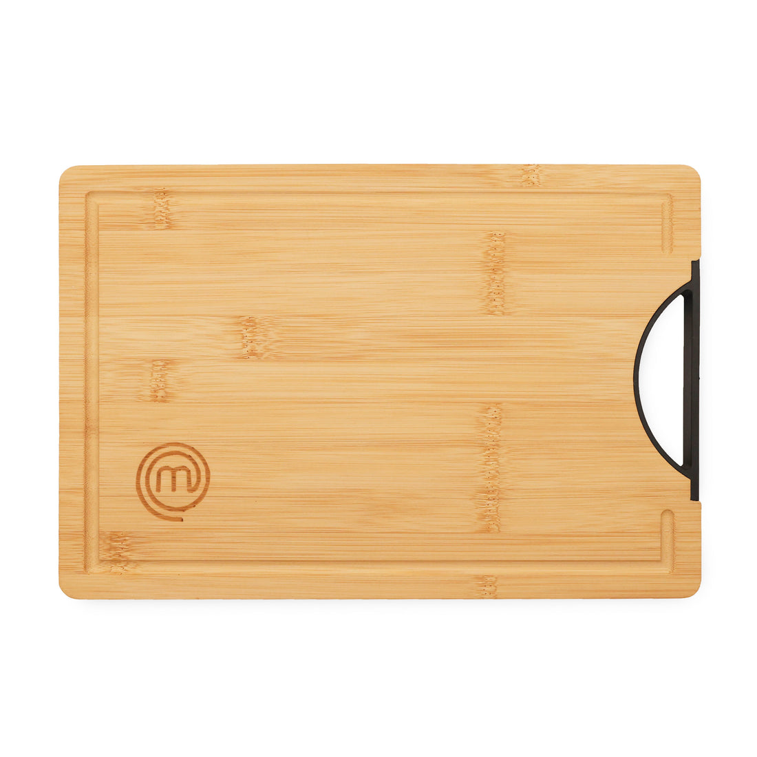MasterChef Noiranja GripWood Board with Handle Natural &amp; Black