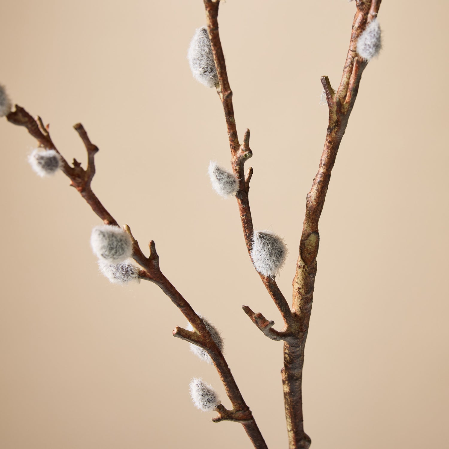 Faux Pussy Willow Spray | 95cm
