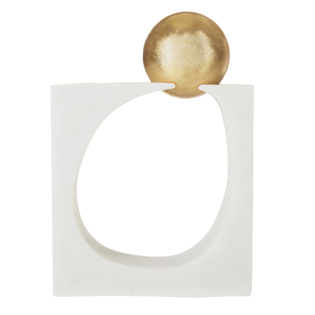 Amalfi Frette Sculpture White &amp; Gold