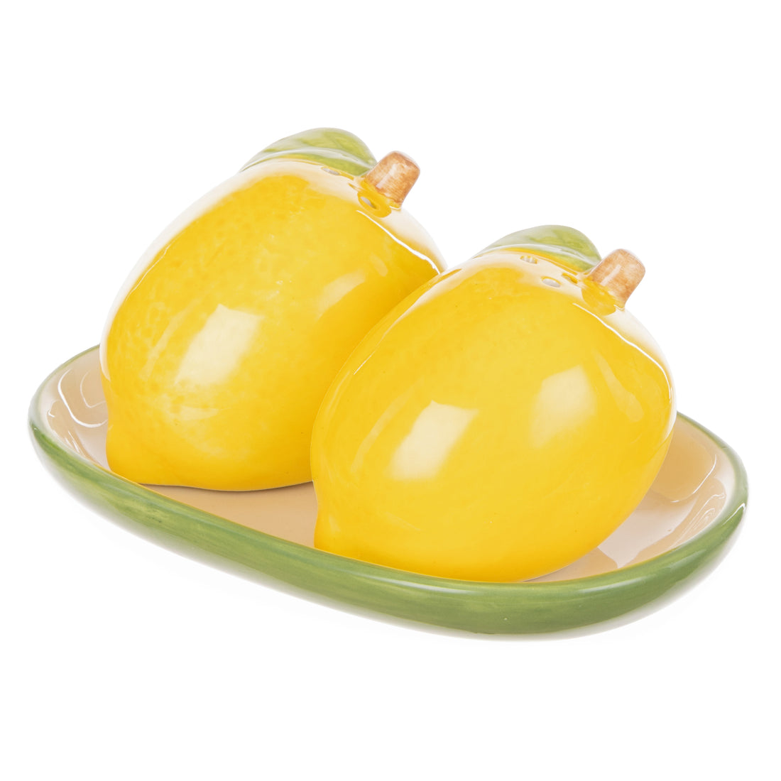 Emporium Limoncello Salt and Pepper Shakers Yellow &amp; Green