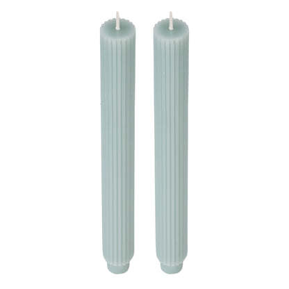 Amalfi Roma Dinner Candle 2pcs Set Green-Grey