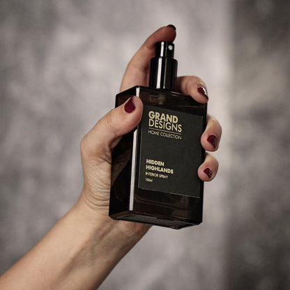 Grand Designs Hidden Highlands Scented Interior Spray 100ml Black