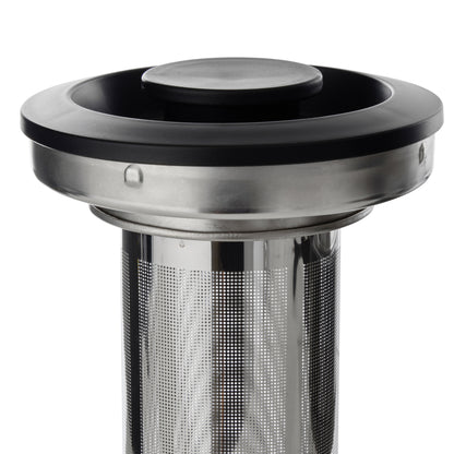 Leaf &amp; Bean Electric Glass Digital Kettle with Infuser 1.8L Black