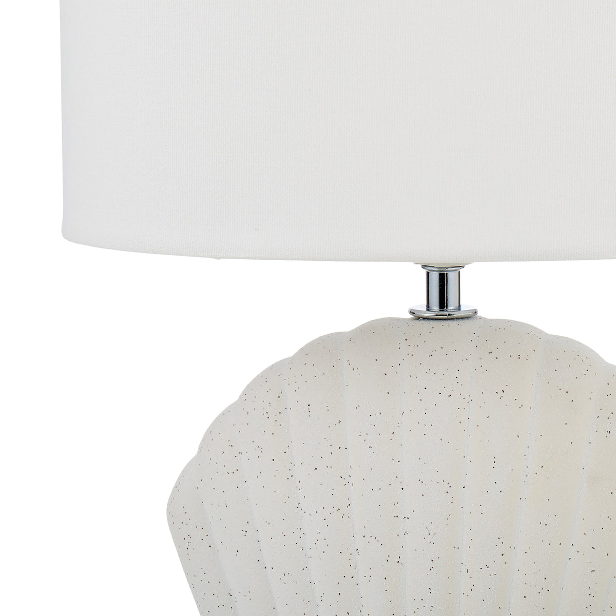Amalfi Seashell Table Lamp White Speckle