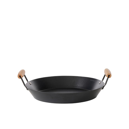 Davis &amp; Waddell Non Stick Carbon Steel Paella Pan Black