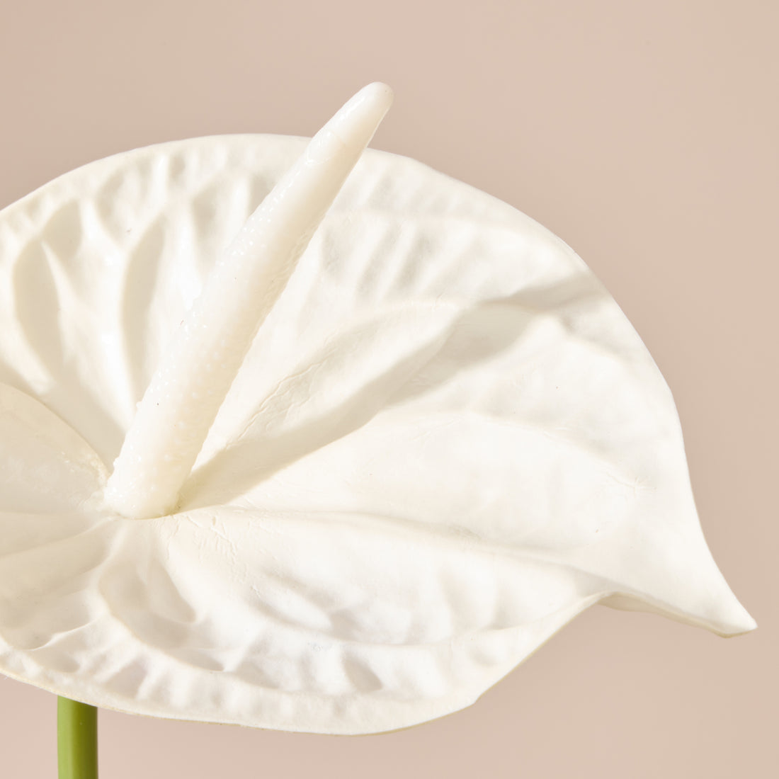 Faux Anthurium Stem | White - 69cm