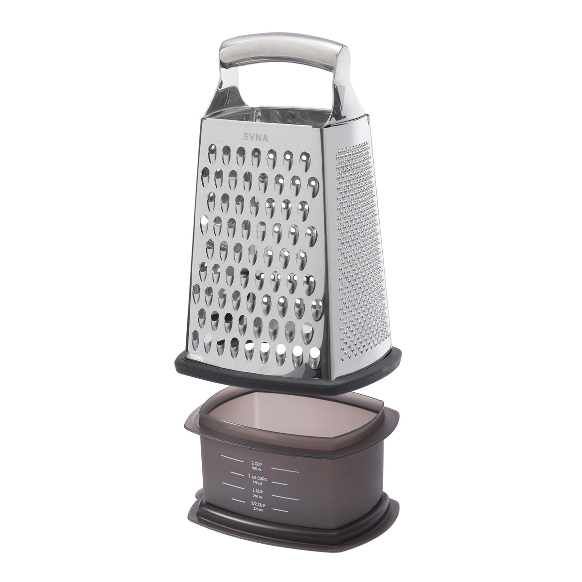 SVNA Premium Stainless Steel Box Grater with Storage Box