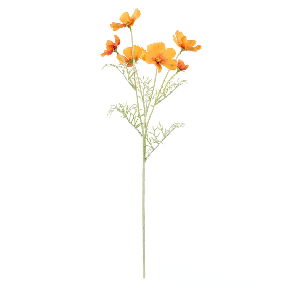 Faux Cosmos Flower Spray | Orange - 62cm