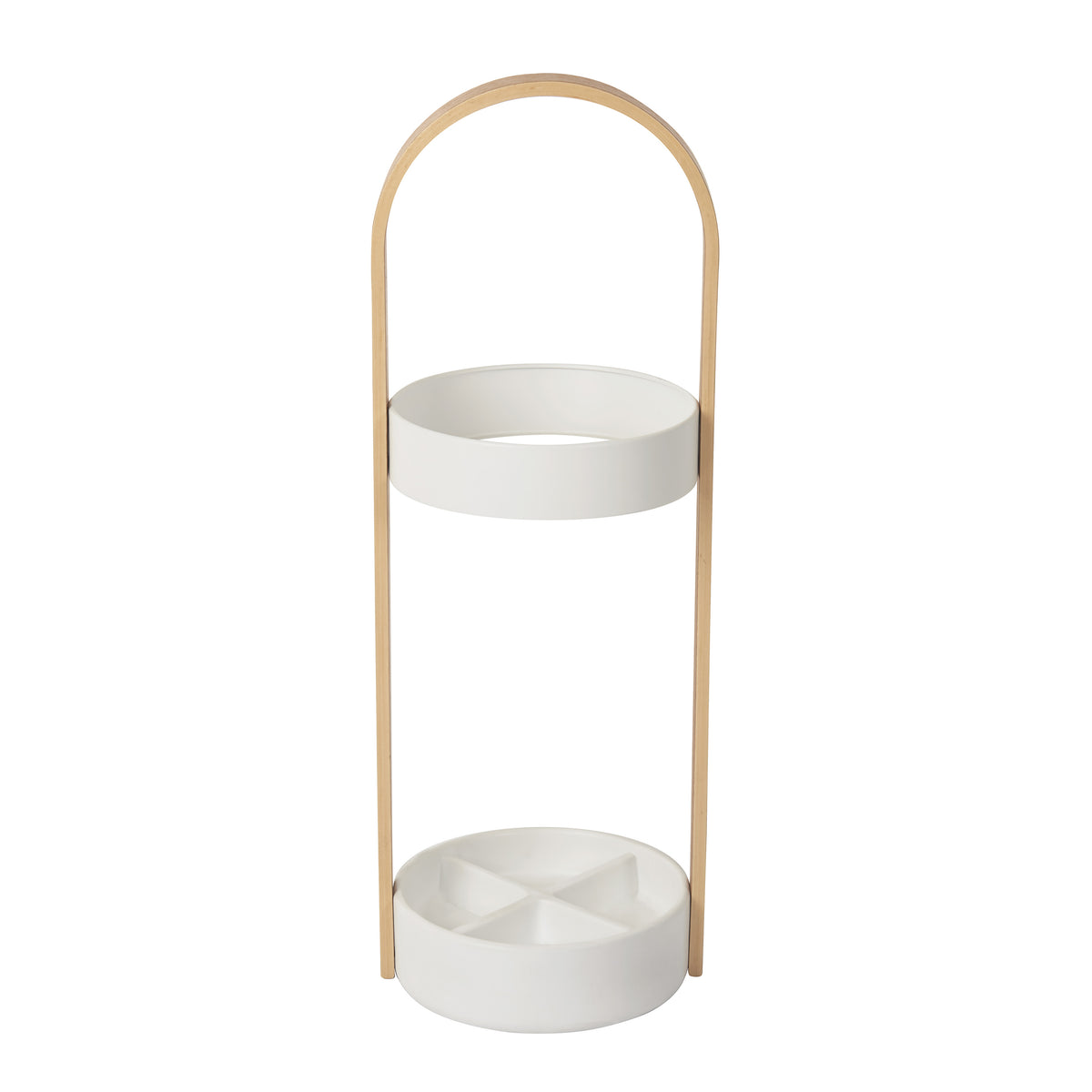 Umbra Bellwood Umbrella Stand White &amp; Natural