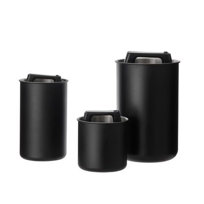 Leaf &amp; Bean Airtight Stainless Steel Canister Black