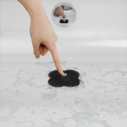 Umbra Bloom Drain Stop &amp; Hair Catcher Black