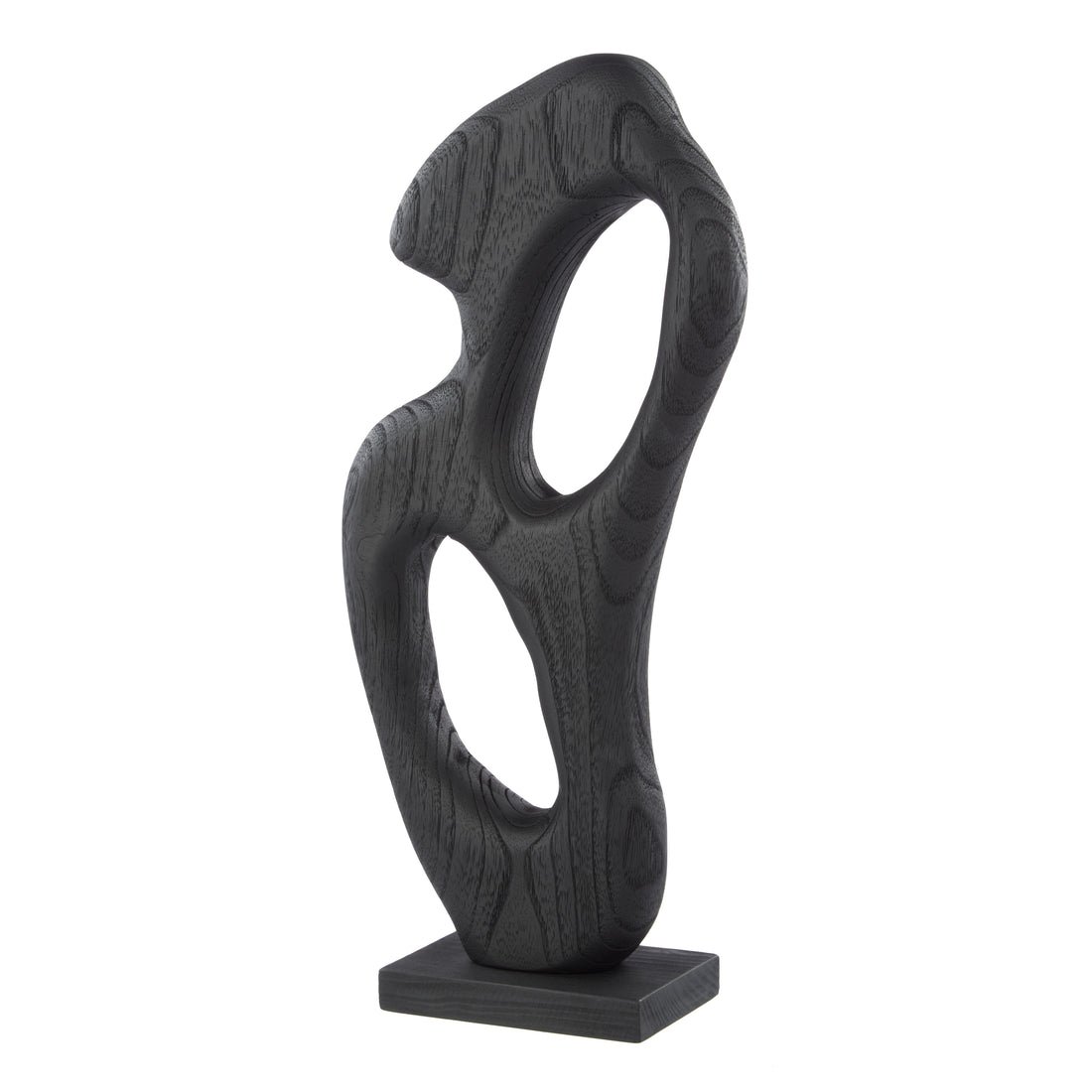 Amalfi Picton Abstract Timber Sculpture Black