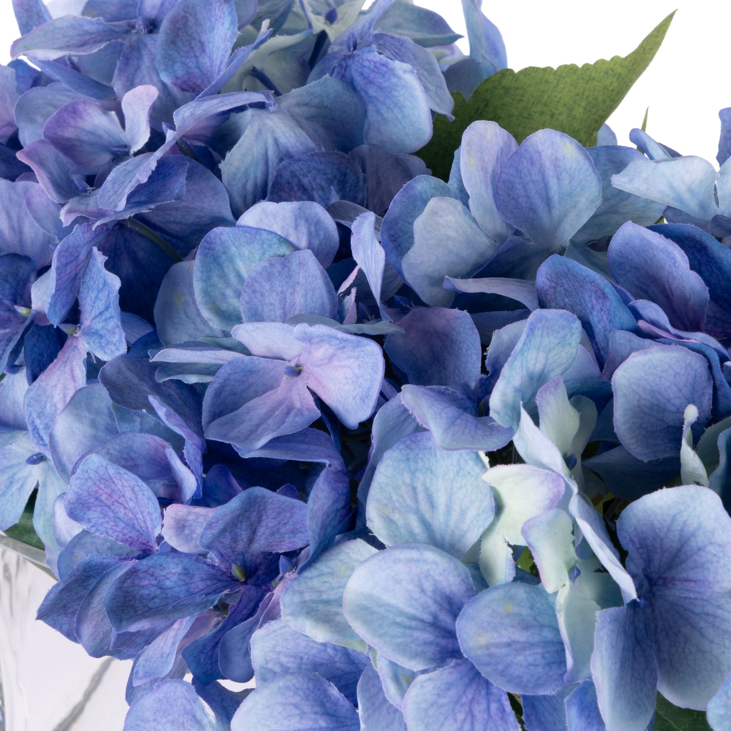 Faux Hydrangea - Esme Trough Vase | Blue - 25cm
