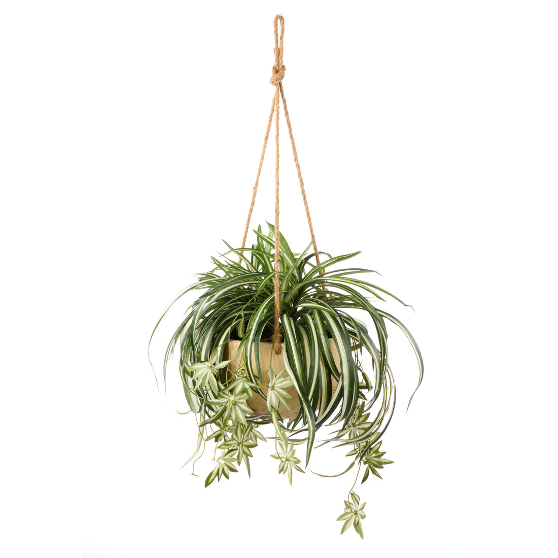 Faux Spider Plant - Dansk Hanging Bowl | 64cm