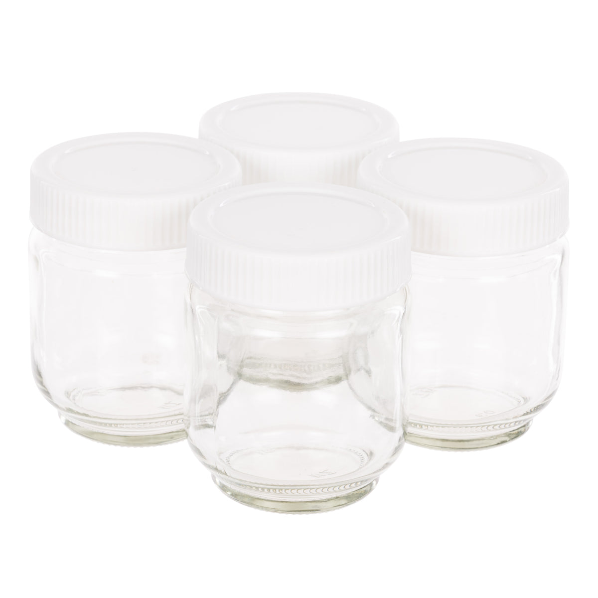 Davis &amp; Waddell Multi Yoghurt Maker Jars 190ml 4pcs Set Clear