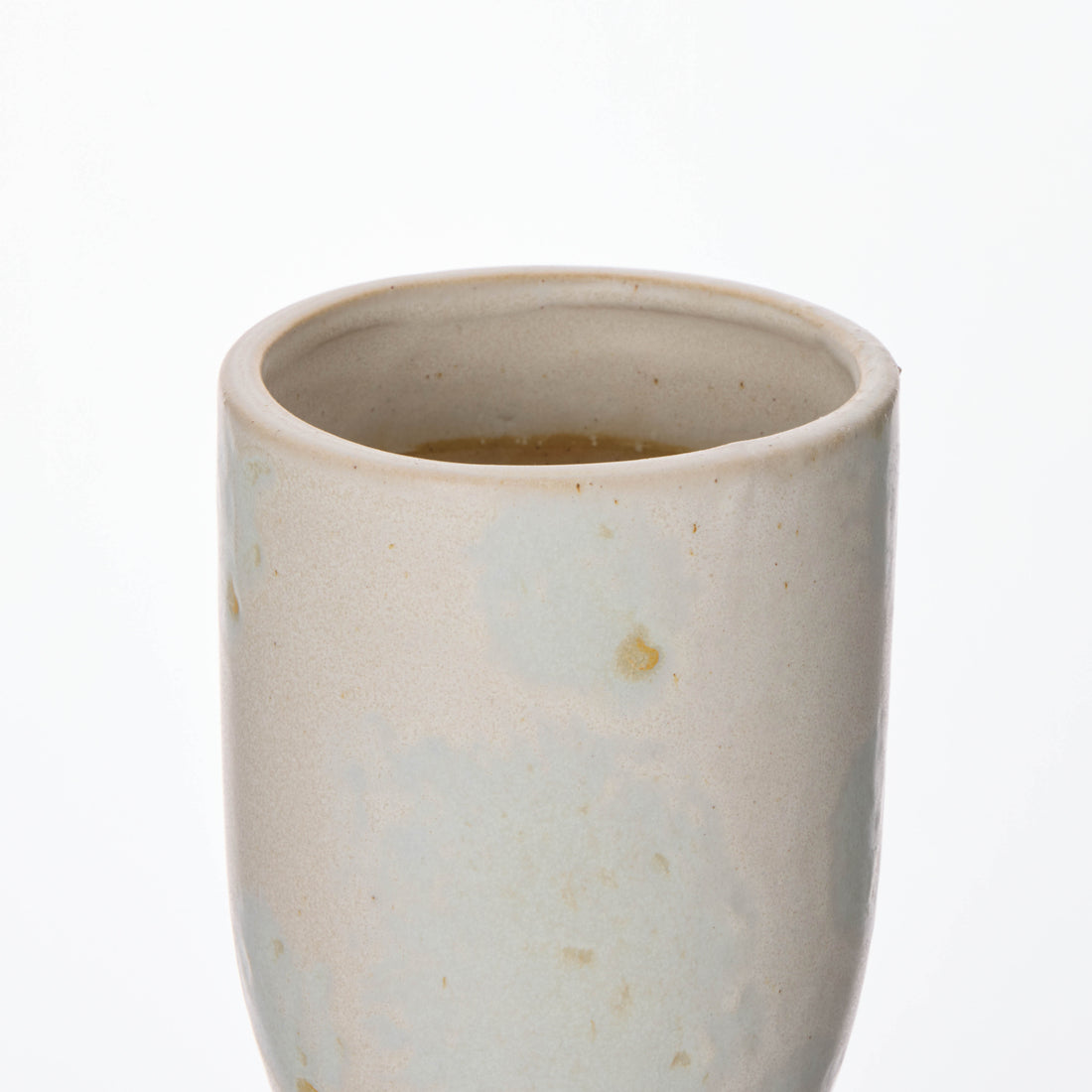 Amalfi Pia Reactive Glaze Vase Cream Reactive