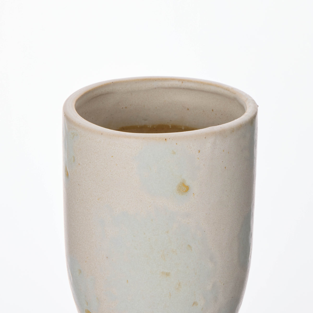 Amalfi Pia Reactive Glaze Vase Cream Reactive