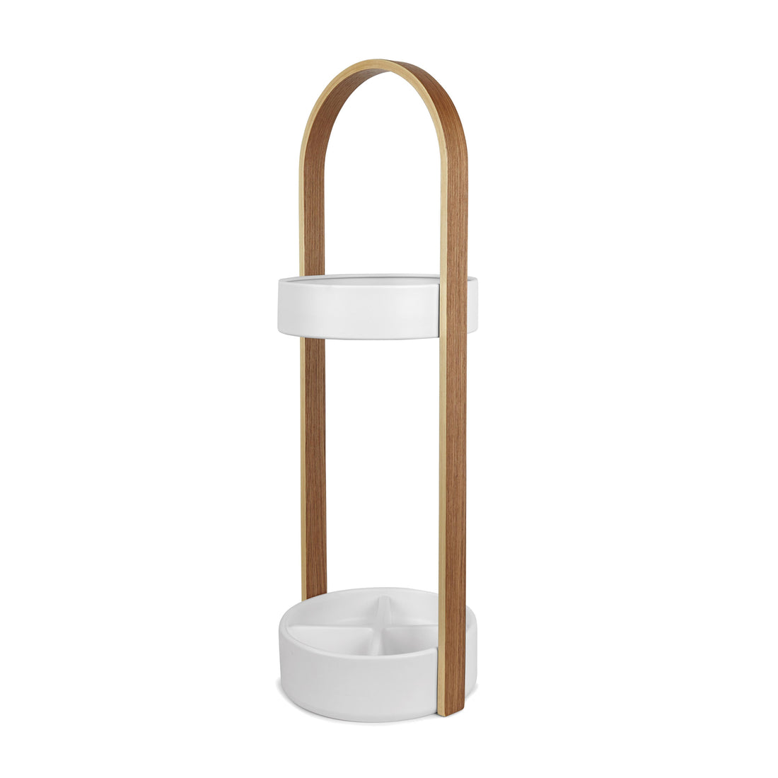 Umbra Bellwood Umbrella Stand White &amp; Natural