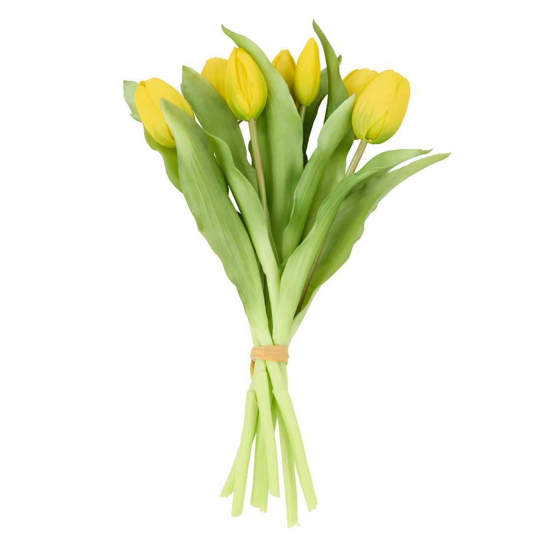 Faux Tulip Bunch | Yellow - 30cm