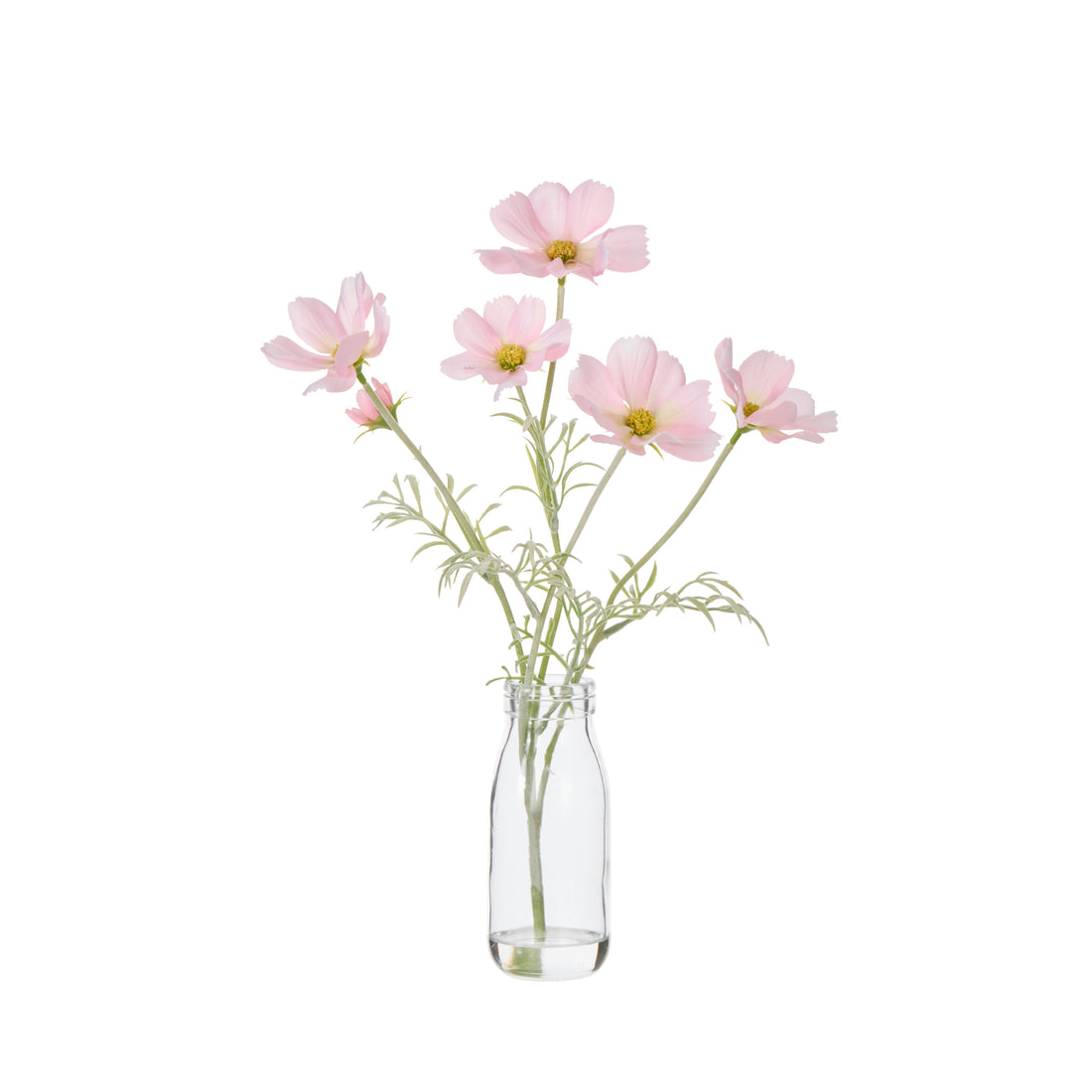 Faux Cosmos - Milk Bottle | Pink  -  35cm