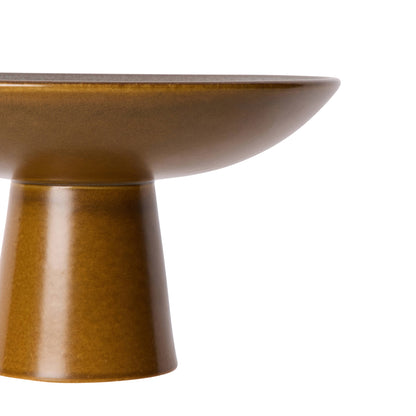 Davis &amp; Waddell Rafe Footed Serving Bowl Grey &amp; Brown