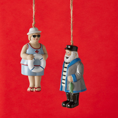 Emporium Mrs Angler Windchime Blue &amp; Red