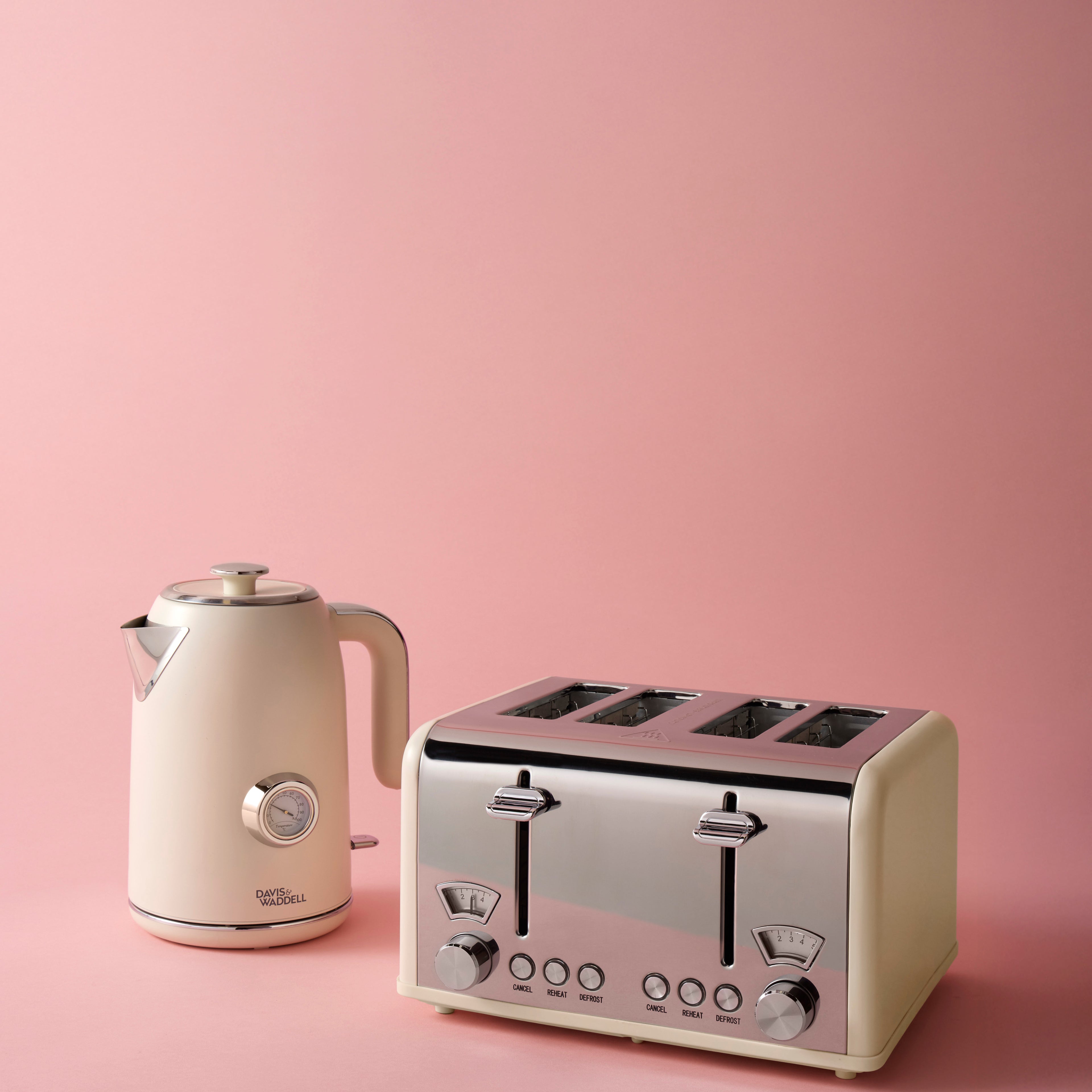 Davis &amp; Waddell Newbury Vintage Kettle 1.7L Cream